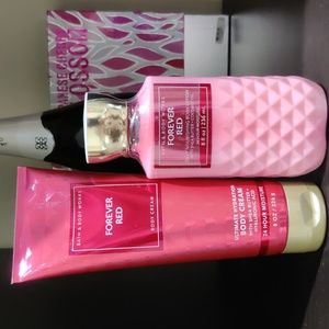 New! Forever Red by Bath & Body Works Set